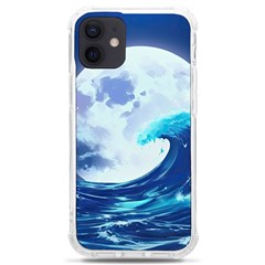 Waves Ocean Sea Tsunami Nautical Blue Iphone 12 Mini Tpu Uv Print Case	 by uniart180623