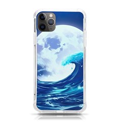 Waves Ocean Sea Tsunami Nautical Blue Iphone 11 Pro Max 6 5 Inch Tpu Uv Print Case by uniart180623