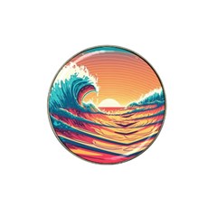 Waves Ocean Sea Tsunami Nautical Art Nature Hat Clip Ball Marker (10 Pack) by uniart180623