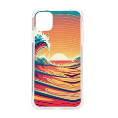 Waves Ocean Sea Tsunami Nautical Art Nature Iphone 11 Tpu Uv Print Case by uniart180623