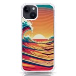 Waves Ocean Sea Tsunami Nautical Art Nature iPhone 14 TPU UV Print Case Front