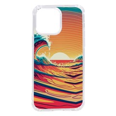 Waves Ocean Sea Tsunami Nautical Art Nature Iphone 14 Pro Max Tpu Uv Print Case by uniart180623