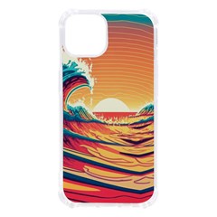 Waves Ocean Sea Tsunami Nautical Art Nature Iphone 13 Tpu Uv Print Case by uniart180623