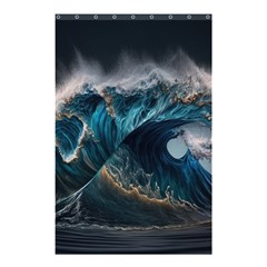 Tsunami Waves Ocean Sea Water Rough Seas Shower Curtain 48  X 72  (small) 