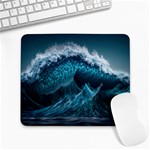 Tsunami Waves Ocean Sea Water Rough Seas Large Mousepad Front