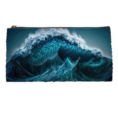 Tsunami Waves Ocean Sea Water Rough Seas Pencil Case by uniart180623