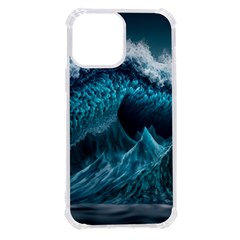 Tsunami Waves Ocean Sea Water Rough Seas Iphone 13 Pro Max Tpu Uv Print Case