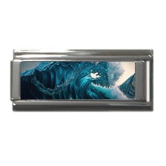 Tsunami Waves Ocean Sea Water Rough Seas Superlink Italian Charm (9mm) by uniart180623