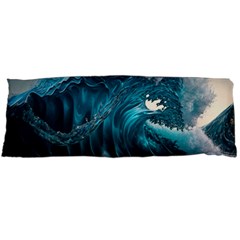 Tsunami Waves Ocean Sea Water Rough Seas Body Pillow Case (dakimakura) by uniart180623