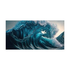 Tsunami Waves Ocean Sea Water Rough Seas Yoga Headband by uniart180623