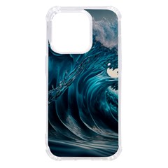 Tsunami Waves Ocean Sea Water Rough Seas Iphone 14 Pro Tpu Uv Print Case by uniart180623