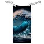 Tsunami Waves Ocean Sea Water Rough Seas Jewelry Bag Front