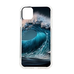 Tsunami Waves Ocean Sea Water Rough Seas Iphone 11 Tpu Uv Print Case by uniart180623