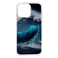 Tsunami Waves Ocean Sea Water Rough Seas iPhone 14 Pro Max TPU UV Print Case