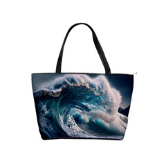 Tsunami Waves Ocean Sea Water Rough Seas Classic Shoulder Handbag by uniart180623