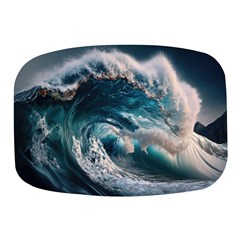 Tsunami Waves Ocean Sea Water Rough Seas Mini Square Pill Box by uniart180623