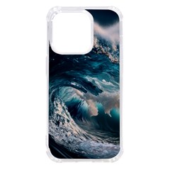 Tsunami Waves Ocean Sea Water Rough Seas Iphone 14 Pro Tpu Uv Print Case by uniart180623