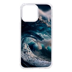 Tsunami Waves Ocean Sea Water Rough Seas Iphone 14 Pro Max Tpu Uv Print Case by uniart180623