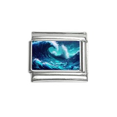 Tsunami Tidal Wave Ocean Waves Sea Nature Water Italian Charm (9mm) by uniart180623