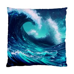 Tsunami Tidal Wave Ocean Waves Sea Nature Water Standard Cushion Case (one Side) by uniart180623