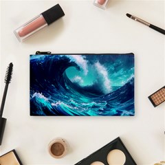 Tsunami Tidal Wave Ocean Waves Sea Nature Water Cosmetic Bag (small) by uniart180623