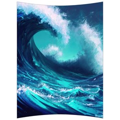 Tsunami Tidal Wave Ocean Waves Sea Nature Water Back Support Cushion by uniart180623