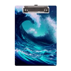 Tsunami Tidal Wave Ocean Waves Sea Nature Water A5 Acrylic Clipboard by uniart180623