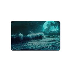 Waves Ocean Sea Tsunami Nautical Blue Sea Art Magnet (name Card) by uniart180623