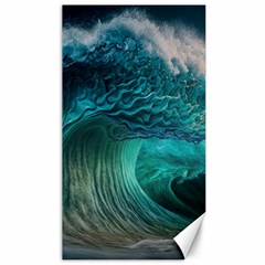 Tsunami Waves Ocean Sea Water Rough Seas Canvas 40  X 72  by uniart180623