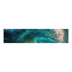 Tsunami Waves Ocean Sea Water Rough Seas Velvet Scrunchie by uniart180623