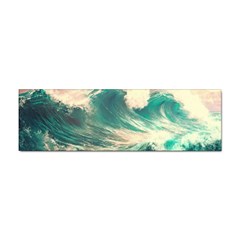 Storm Tsunami Waves Ocean Sea Nautical Nature Painting Sticker Bumper (10 Pack) by uniart180623