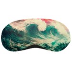 Storm Tsunami Waves Ocean Sea Nautical Nature Painting Sleeping Mask Front