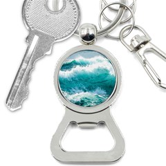 Waves Ocean Sea Tsunami Nautical Blue Sea Bottle Opener Key Chain by uniart180623