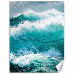 Waves Ocean Sea Tsunami Nautical Blue Sea Canvas 18  X 24  by uniart180623