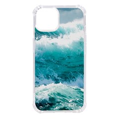 Waves Ocean Sea Tsunami Nautical Blue Sea Iphone 14 Tpu Uv Print Case by uniart180623