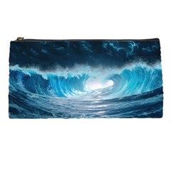 Thunderstorm Storm Tsunami Waves Ocean Sea Pencil Case by uniart180623