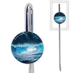 Thunderstorm Storm Tsunami Waves Ocean Sea Book Mark by uniart180623