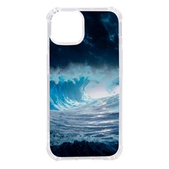 Thunderstorm Storm Tsunami Waves Ocean Sea Iphone 14 Tpu Uv Print Case by uniart180623