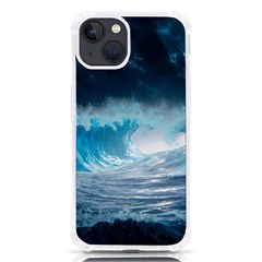 Thunderstorm Storm Tsunami Waves Ocean Sea Iphone 13 Tpu Uv Print Case by uniart180623