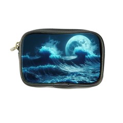 Moonlight High Tide Storm Tsunami Waves Ocean Sea Coin Purse by uniart180623