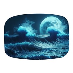 Moonlight High Tide Storm Tsunami Waves Ocean Sea Mini Square Pill Box by uniart180623