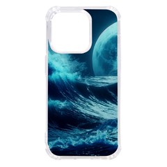 Moonlight High Tide Storm Tsunami Waves Ocean Sea Iphone 14 Pro Tpu Uv Print Case