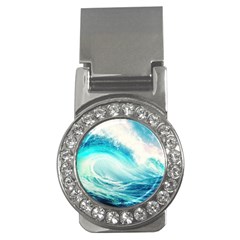 Tsunami Waves Ocean Sea Nautical Nature Water Nature Money Clips (cz)  by uniart180623