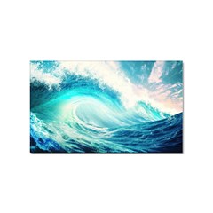 Tsunami Waves Ocean Sea Nautical Nature Water Nature Sticker (rectangular) by uniart180623