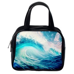 Tsunami Waves Ocean Sea Nautical Nature Water Nature Classic Handbag (one Side) by uniart180623