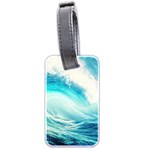 Tsunami Waves Ocean Sea Nautical Nature Water Nature Luggage Tag (two sides) Front