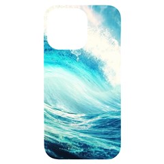 Tsunami Waves Ocean Sea Nautical Nature Water Nature Iphone 14 Pro Max Black Uv Print Case