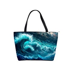 Thunderstorm Tsunami Tidal Wave Ocean Waves Sea Classic Shoulder Handbag by uniart180623