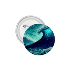 Ai Generated Waves Ocean Sea Tsunami Nautical Fantasy 1 75  Buttons by uniart180623