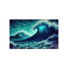 Ai Generated Waves Ocean Sea Tsunami Nautical Fantasy Sticker Rectangular (10 Pack) by uniart180623